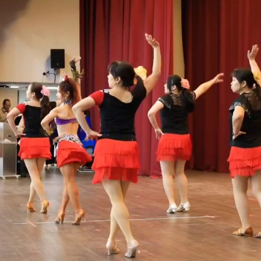 蘆山園社大成果展 2026/1/3(六） 地點：桃園農工  2國標單人拉丁舞